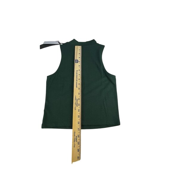 Silver Jeans Co. Dark Green Mock Neck Sleeveless Tank Top Size S NWT - Picture 6 of 7